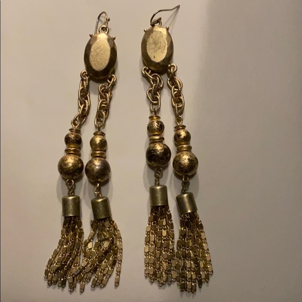 Rachel Roy gold dangle earrings